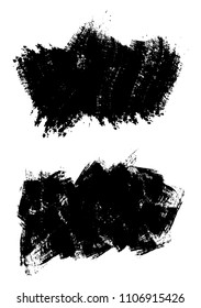 Grunge brush strokes.Dirty design elements.