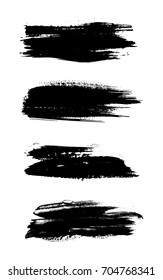 Grunge Brush Strokes.Hand Painted Brushes.