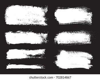 Grunge brush strokes.Hand painted brushes.Vector grunge stripes.