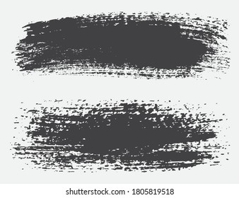 Grunge brush strokes.Paint stroke stripes.