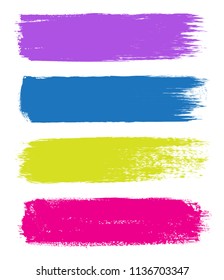 Grunge brush strokes.Vector grunge banners.