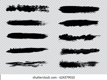Grunge Brush Strokes.Vector Paint Brushes.