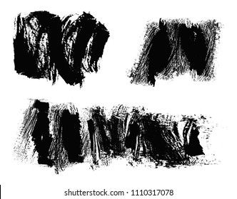 Grunge Brush Strokes.Vector Grunge Paint Lines.