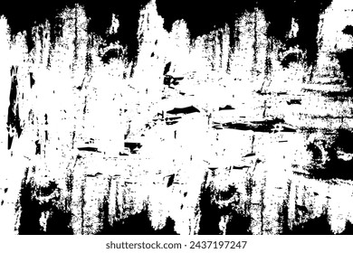 Grunge brush texture overlay distress grain background vector.