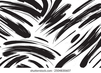 Grunge Brush Texture Pattern Background - Vector Illustration