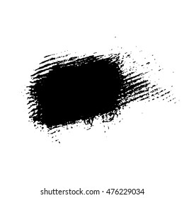Grunge brush texture white and black. Sketch abstract to create distressed effect. Overlay distress dirty monochrome design. Stylish template modern background. Smear paint prints. Vector illustration