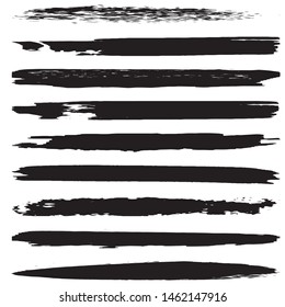 Grunge brush vector. Abstract black spots on white background