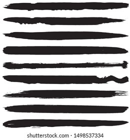 Grunge brush vector. Abstract black spots on white background
