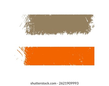 Vector de pincel grunge sobre fondo blanco