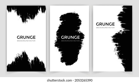 Grunge brush vector stroke set. Vector paintbrushes set. Grunge design elements. Rectangle text boxes, speech bubbles