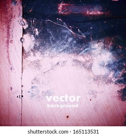 grunge brushed metal texture, vector background