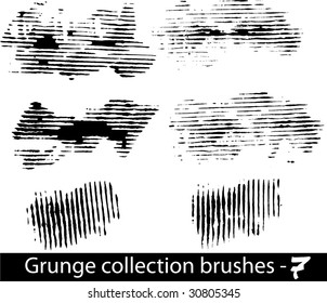 Grunge brushes line