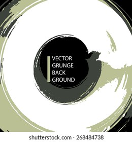 Grunge brushes made vector abstract background, vector illustration made using real ink hand-drawn grunge brushes, clear eps 8 vector.
