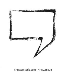 grunge bubble speech, vector