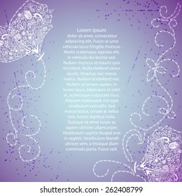 grunge butterfly background for your text