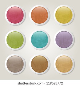grunge buttons