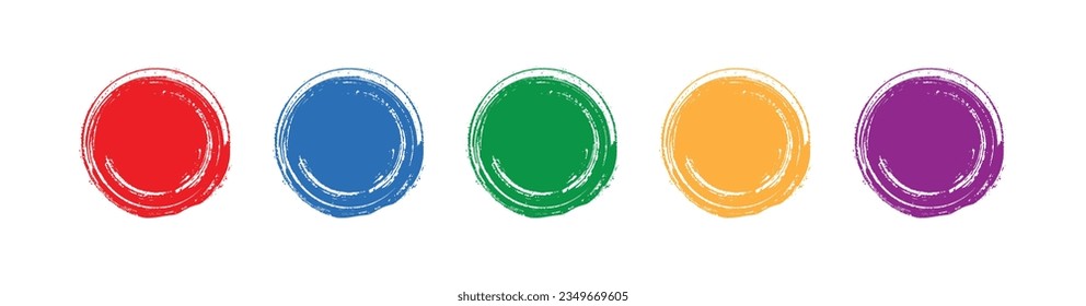 grunge buttons on white background