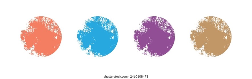grunge buttons on white background