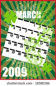grunge calendar 2009
