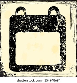 Grunge calendar icon