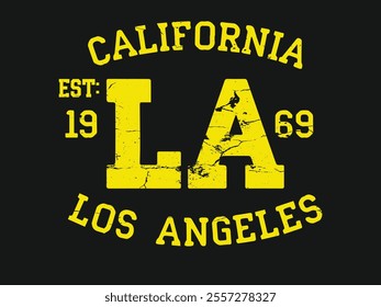 grunge California authentic sport, college league typography, t-shirt graphics, los angeles City t-shirt design, Vintage Sport Wear california T-shirt Design, Athletics Typography.eps