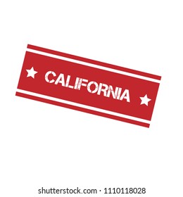 Grunge CALIFORNIA rubber seal stamp