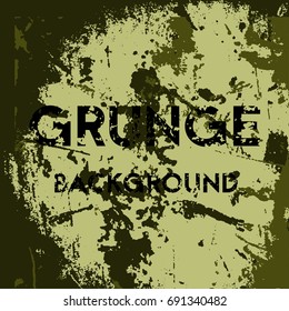 Grunge camouflage background. Vector illustration.