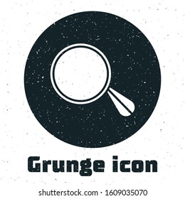 Grunge Car mirror icon isolated on white background.  Vector Illustration