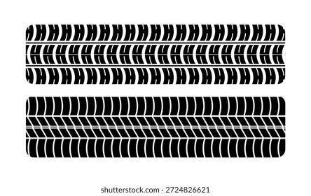 Grunge car tracks marks vector