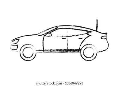 grunge car transport with doors and roof design