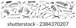 Grunge charcoal scribble stripes, emphasis arrows, hand-drawn doodle bold shapes, paint brushstrokes, ink rough blobs. Chalk or marker doodle rouge freehand scratches. Vector illustration