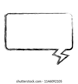 grunge chat bubble text information message