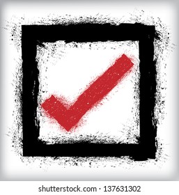 Grunge check-box