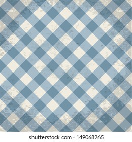 Grunge checkered background. Eps 10 vector illustration