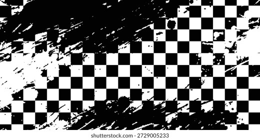 Grunge Checkered Racing Flag Texture