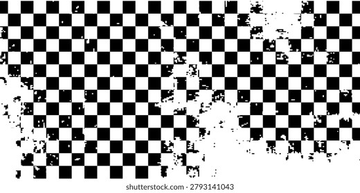 Grunge Checkered Racing Flag Texture