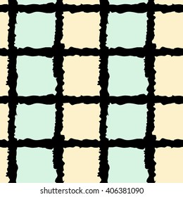 grunge checkered seamless vector pattern background illustration