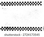 Grunge Checkered Warning Line Background Vector