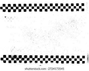 Vector de fondo de línea de advertencia a cuadros Grunge