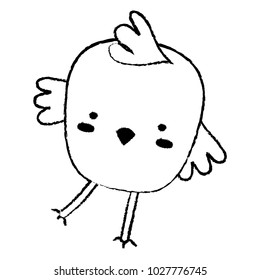 grunge chick bird farm animal playing