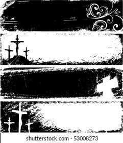 Grunge Christian banners