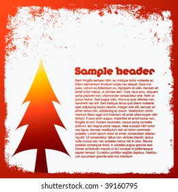 Grunge christmas background