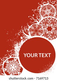 Grunge Christmas background with copy space (Vector)
