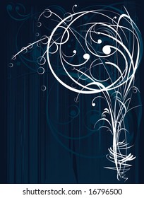Grunge christmas background, vector illustration