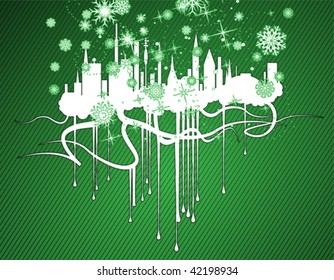 grunge christmas city