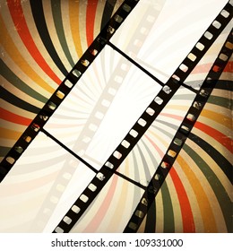 Grunge cinema background. Vector, EPS10