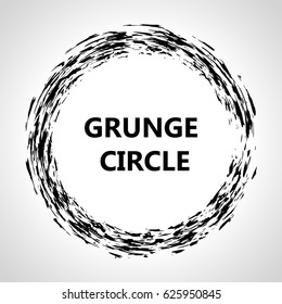 Grunge circle.