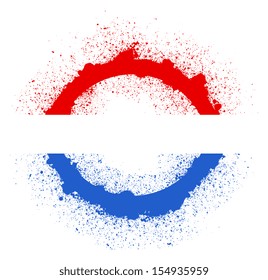 grunge circle - 4th of July Vector theme Design