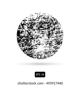 Grunge circle Abstract logo design vector illustration