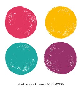 Grunge circle Abstract logo design vector illustration eps 10.